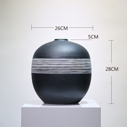 Wabi-sabi-style Vintage Zen-inspired Vase Ornament