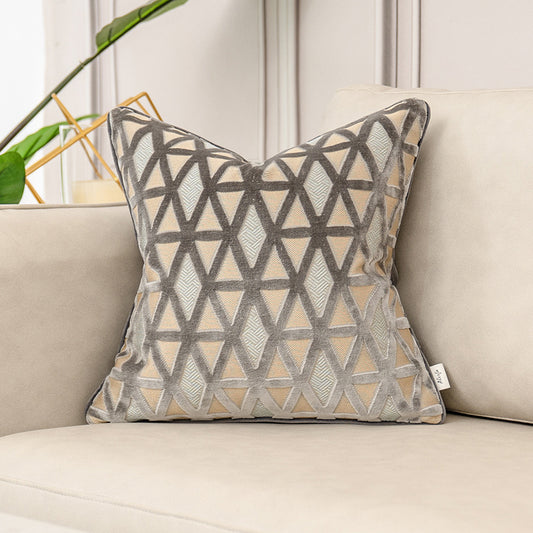 Jacquard Throw Pillow Cover - Textured Sofa Cushion Case
