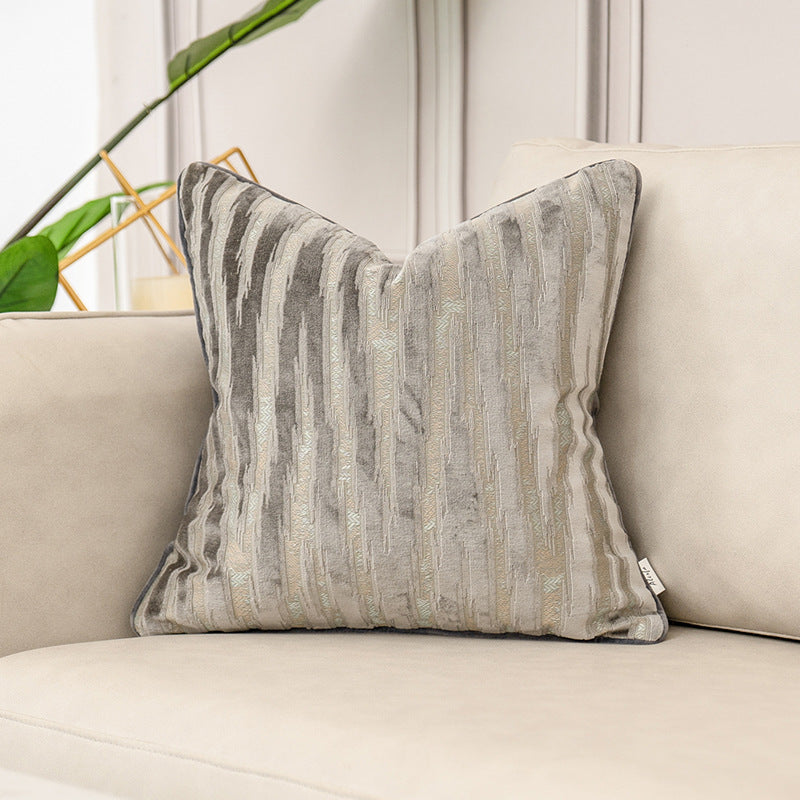 Jacquard Throw Pillow Cover - Textured Sofa Cushion Case