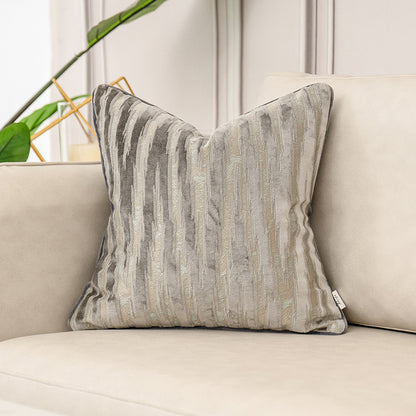 Jacquard Throw Pillow Cover - Textured Sofa Cushion Case