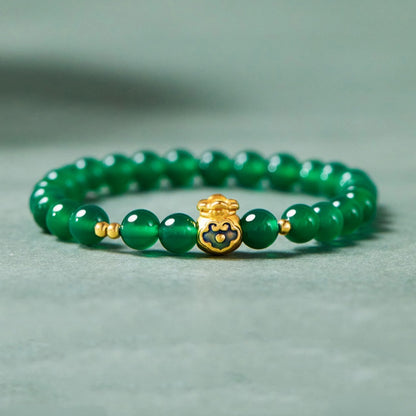 High Grade Green Beads String Women Bracelet