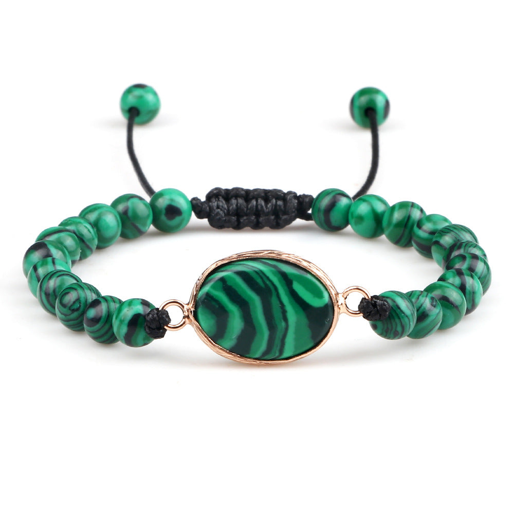Handmade Stone Pendant Affordable Luxury Style Tiger Eye Cat Eye Bracelet