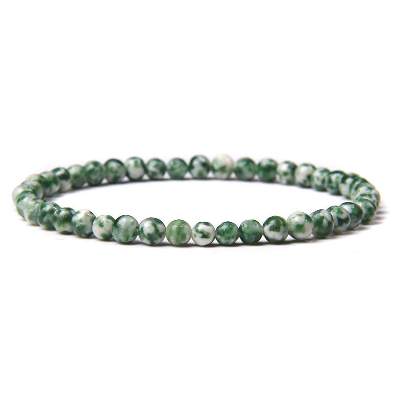 Natural Agate Crystal Energy Bracelet - 4mm Healing Stone Beads