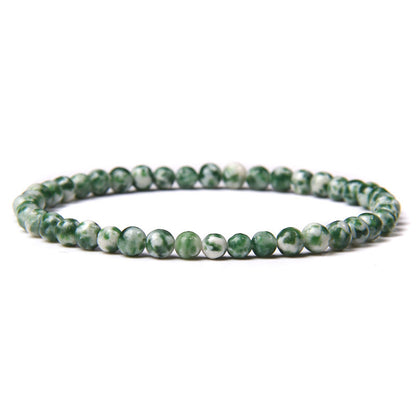 Natural Agate Crystal Energy Bracelet - 4mm Healing Stone Beads