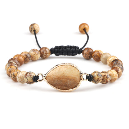 Handmade Stone Pendant Affordable Luxury Style Tiger Eye Cat Eye Bracelet