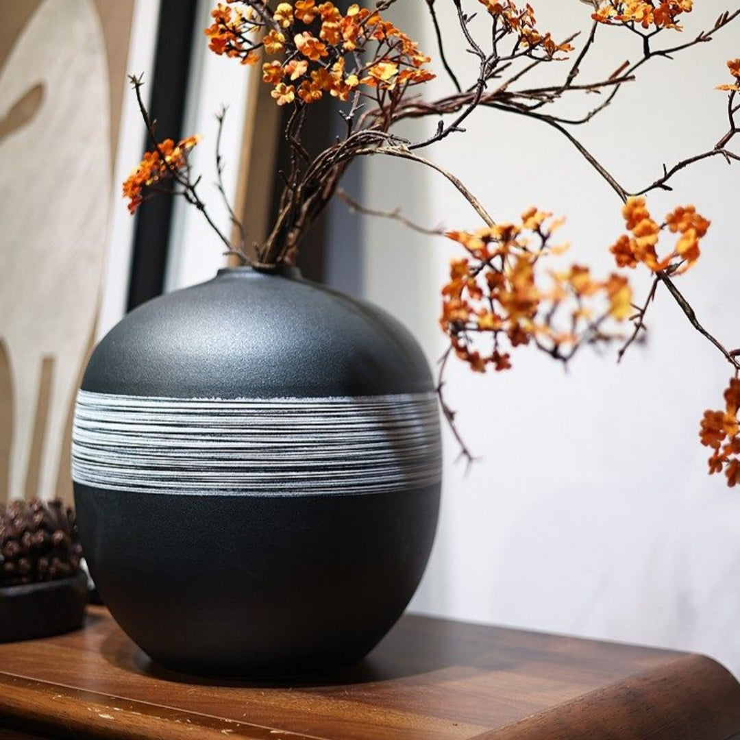 Wabi-sabi-style Vintage Zen-inspired Vase Ornament