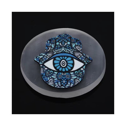 Handmade Plaster Coaster - Carved Gypsum Drink Coaster 6cm