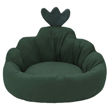 Carrot-Shaped Pet Bed - Warm Winter Dog & Cat House for Small to Medium Pets