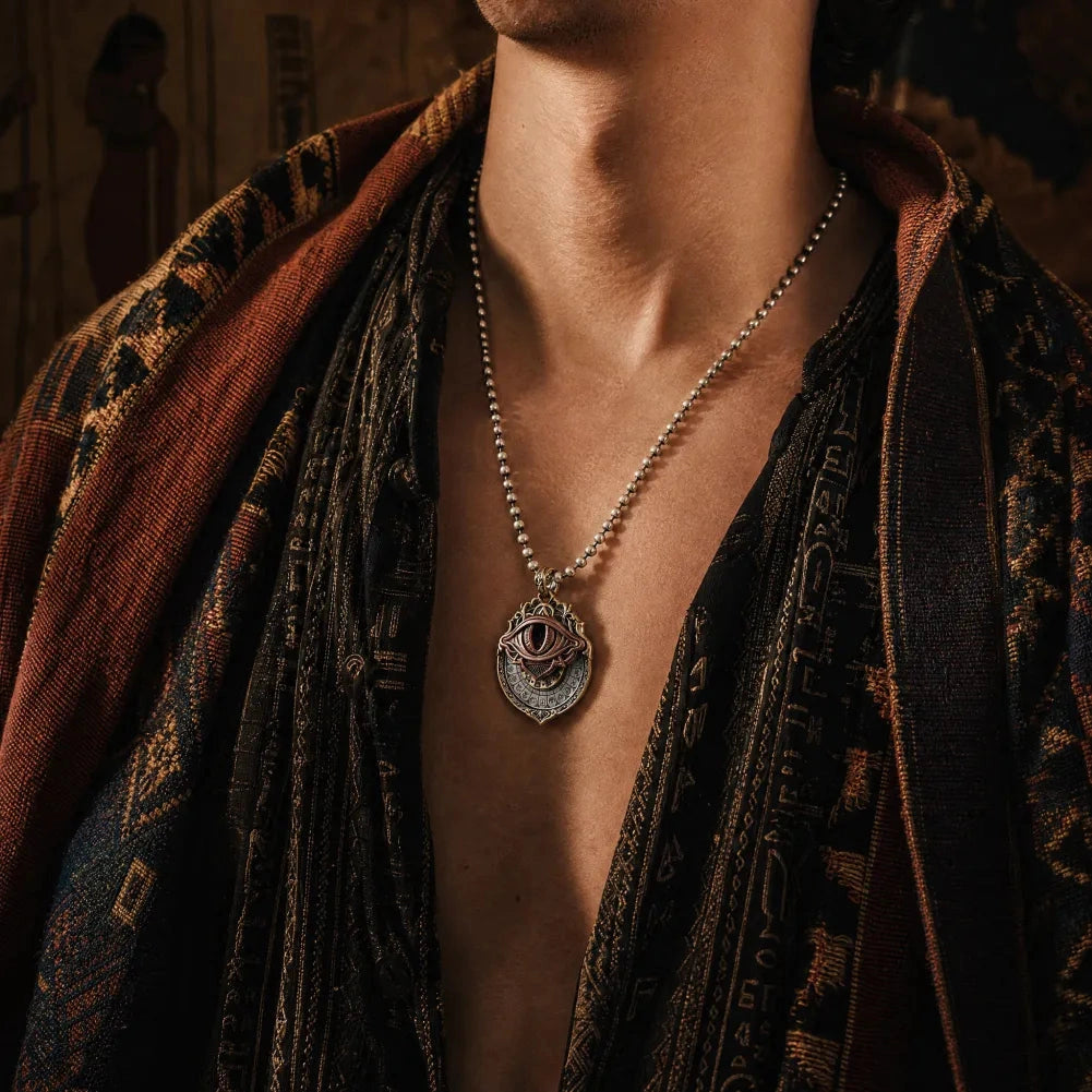 Brass Tarot Vision Pendant Details 06