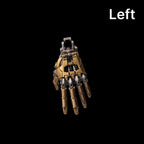 White Bronze and Brass Mechanical Hand Pendant left