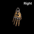 White Bronze and Brass Mechanical Hand Pendant right