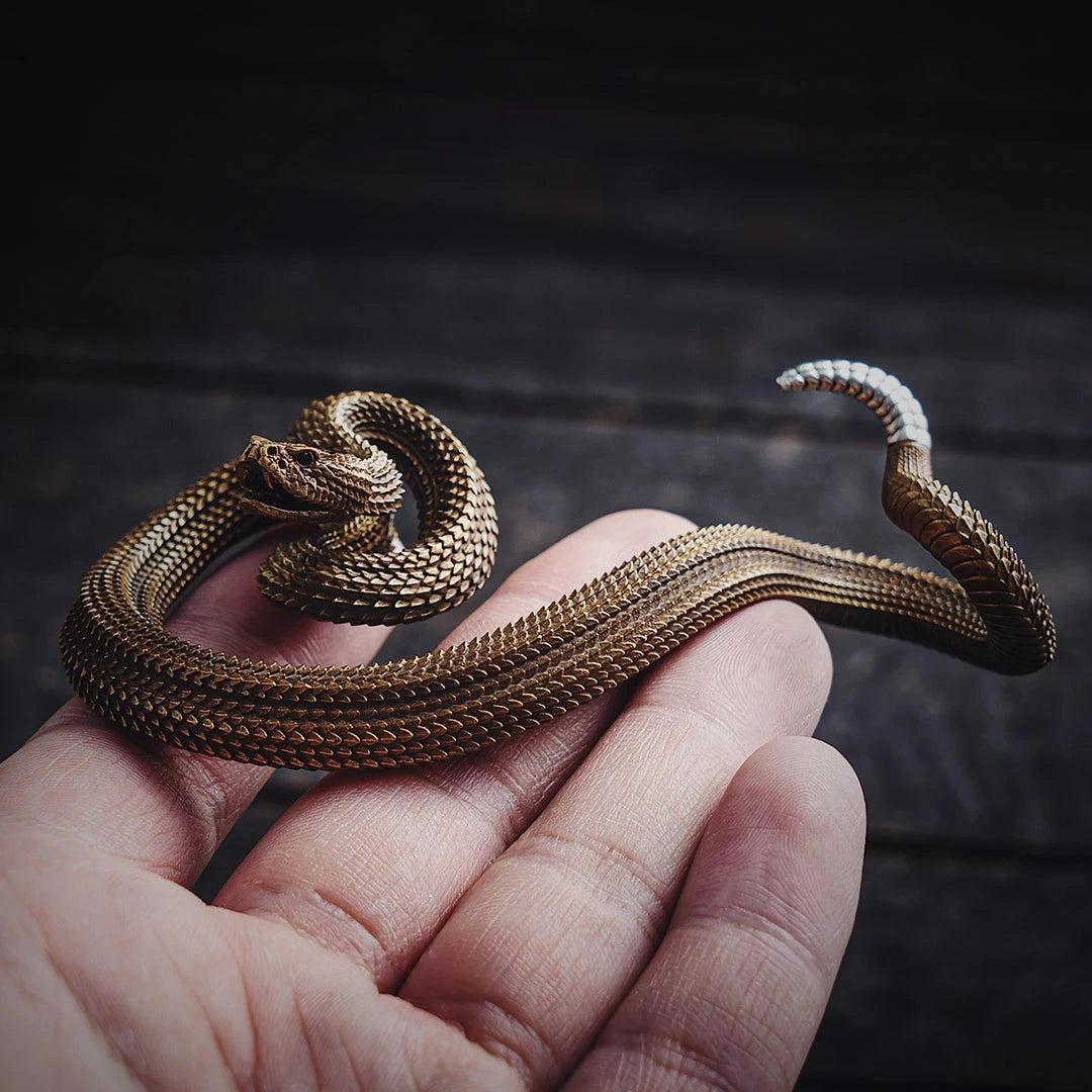 Brass Snake Desk Decoration
