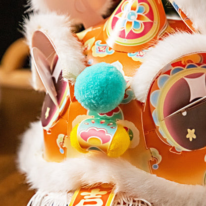 New Year National Trend Lion Dance Lantern DIY Craft Kit For Handmade Projects