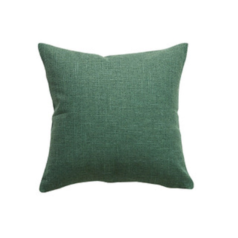 Cotton Linen Fringe Pillow Cover - Japanese Minimalist Cushion 45x45cm
