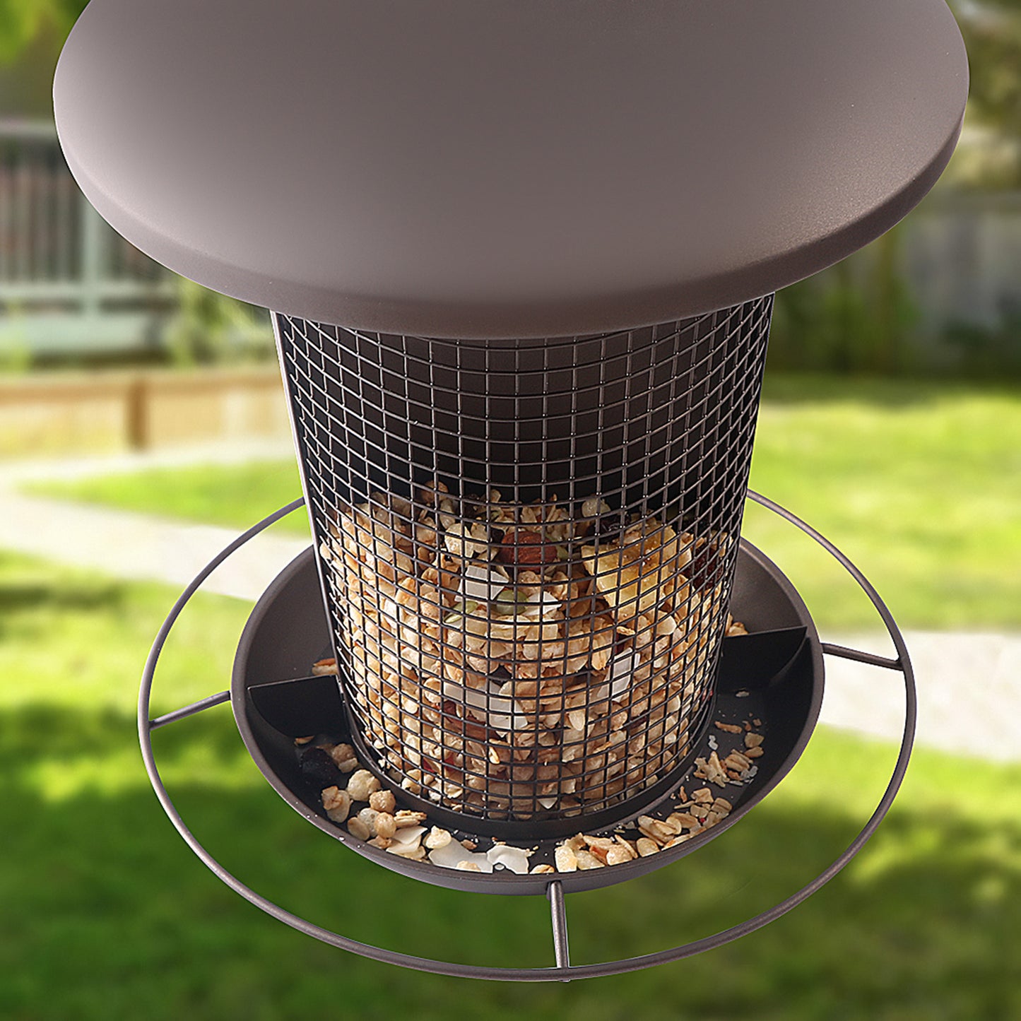 Automatic Hanging Bird Feeder - 2-in-1 Outdoor Garden Feeder