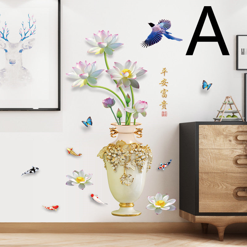 3D Three-dimensional Wall Stickers Wallpaper Self-adhesive