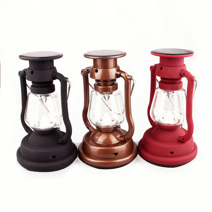 Hand Crank Solar Camping Lantern - Portable LED Emergency Light