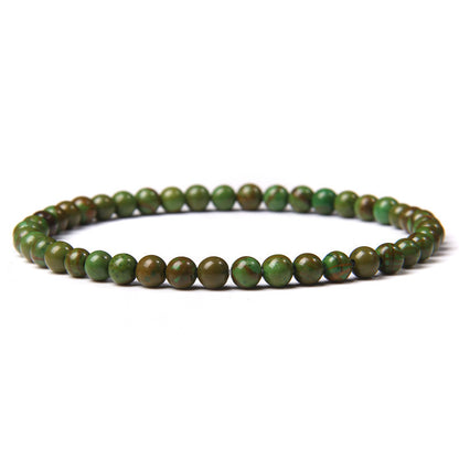 Natural Agate Crystal Energy Bracelet - 4mm Healing Stone Beads