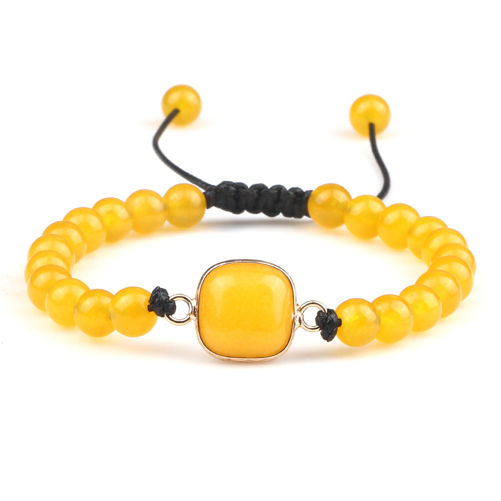 Handmade Stone Pendant Affordable Luxury Style Tiger Eye Cat Eye Bracelet