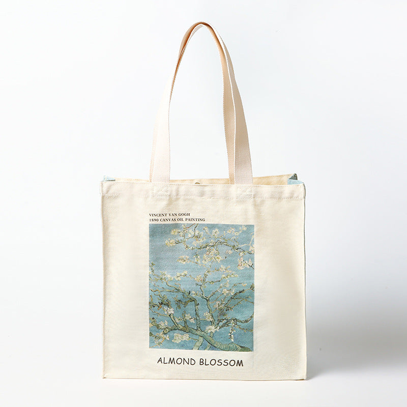 Large Canvas Tote Bag - Art Print Commuter Handbag