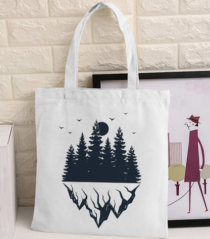 Van Gogh Canvas Tote Bag - Retro Art Print Shopping Handbag