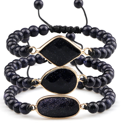 Handmade Stone Pendant Affordable Luxury Style Tiger Eye Cat Eye Bracelet
