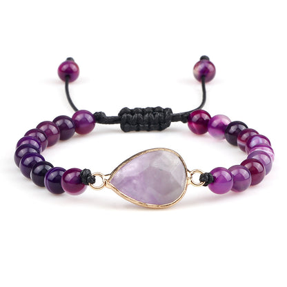 Handmade Stone Pendant Affordable Luxury Style Tiger Eye Cat Eye Bracelet