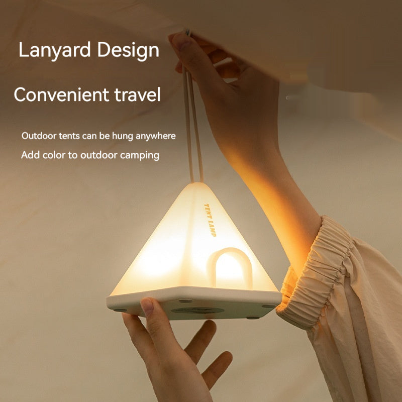 Portable Rechargeable LED Night Lamp - Bedside & Camping Light