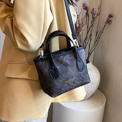 Retro Bucket Shoulder Bag - Large Capacity Crossbody Bag for Women