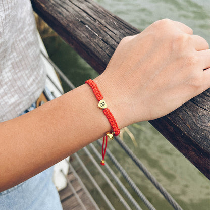 Stainless Steel Heart Vintage Hand Woven Bracelet