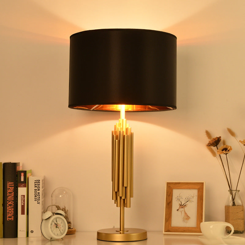 Modern Designer Table Lamp - Metal Bedside & Study Light