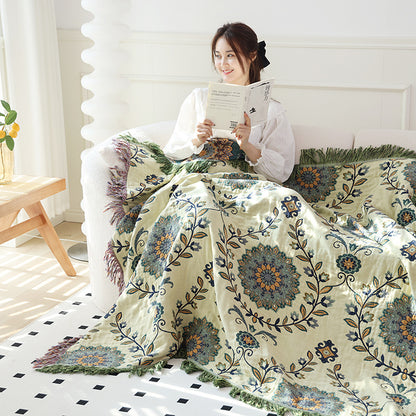 Double-sided Available Pure Cotton Gauze Towel Blanket