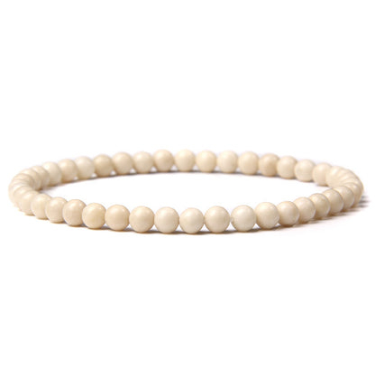 Natural Agate Crystal Energy Bracelet - 4mm Healing Stone Beads