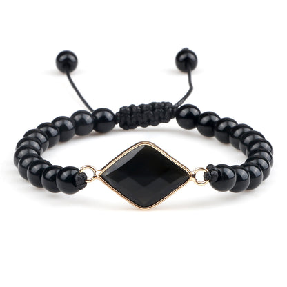 Handmade Stone Pendant Affordable Luxury Style Tiger Eye Cat Eye Bracelet