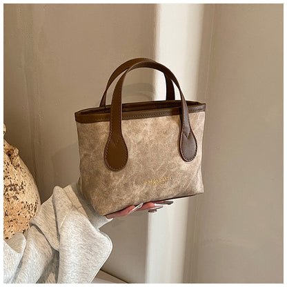 Retro Bucket Shoulder Bag - Large Capacity Crossbody Bag for Women